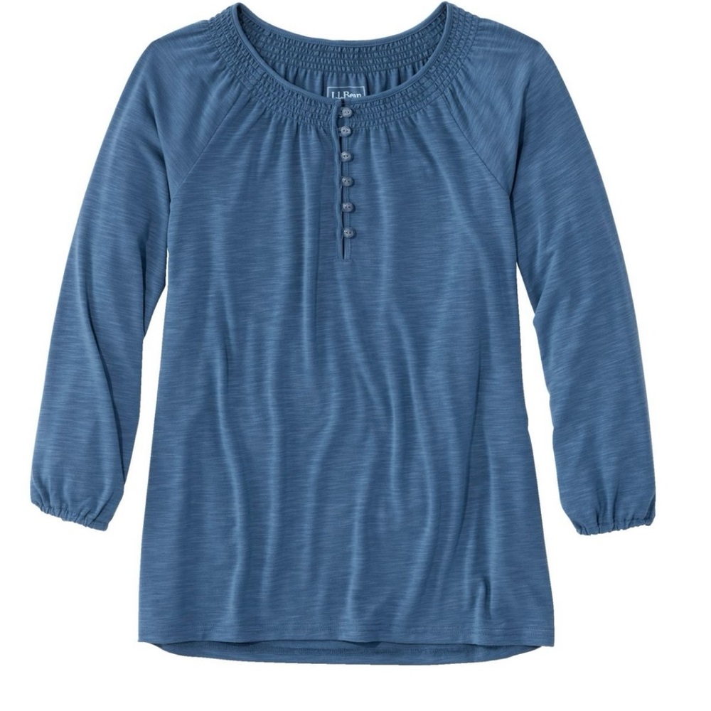 J Jill Blue Button-Up Top